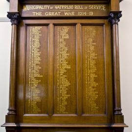 Waterloo Library WW1 Honour Board, Elizabeth Street Waterloo, 2014