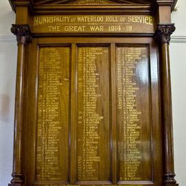 Waterloo Library WW1 Honour Board, Elizabeth Street Waterloo, 2014