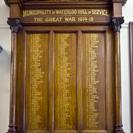 Waterloo Library WW1 Honour Board, Elizabeth Street Waterloo, 2014