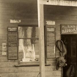 Fascia Image - Saddle Shop Parramatta Road, between Lyons Road and Layton Street Camperdown, circa 1909