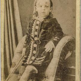 Studio portrait of a son of Mayor John Harris, Oxford Street Sydney, circa 1880