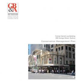 Conservation Management Plan - Former Darryl Lee Building - 396 George Street Sydney,  2014