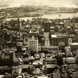 Site Fence Image - Martin Place and Sydney Central Business District, aerial view west, 1933