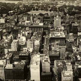 Site Fence Image - Martin Place and Sydney Central Business District, aerial view east, 1933