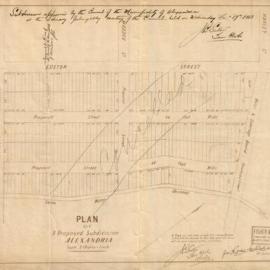 Plan of a proposed subdivision Alexandria, page 2, approved by Council, 25 February 1914