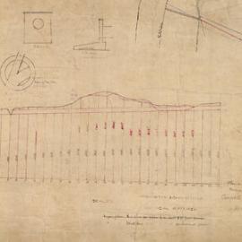 Plan and section of monier pipes, Campbell & Harbour Streets, page 2, 1911 