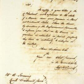 Letter - Council accepted tender for fencing at Lachlan Swamp, 1850