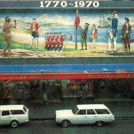 Postcard - Mural of 200 years since Captain Cook landing, circa 1970