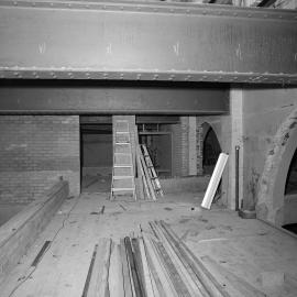 Mezzanine area renovation, Paddington Town Hall, Oxford Street Paddington, circa 1976-1977