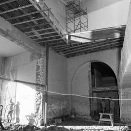 High ceiling space undergoing repair Paddington Town Hall, Oxford Street Paddington, circa 1976-1977