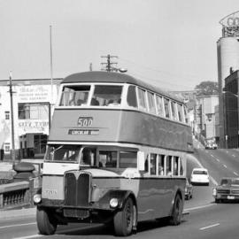 Fascia Image - Pyrmont Bridge approach, near Union and Murray Streets Pyrmont, 1971