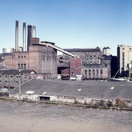 Site Fence Image - Colonial Sugar Refining Company, view south-west from Point Street Pyrmont, 1975