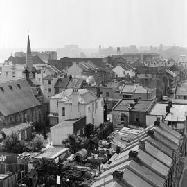 Site Fence Image - Elevated view north at Kirk Street Ultimo, 1964