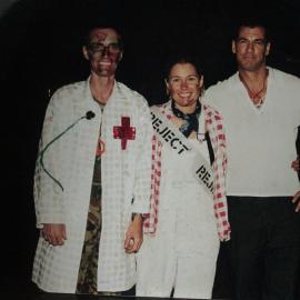 Kirsty with friends post Mardi Gras Parade, nd