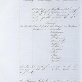 Minutes of Council - Meeting no. 0190, 29 Sep 1862 [Municipal Council of Sydney]