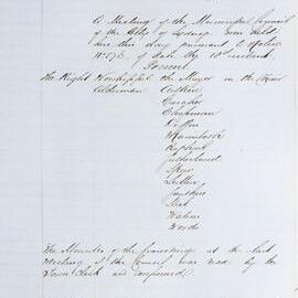 Minutes of Council - Meeting no. 0184, 21 Jul 1862 [Municipal Council of Sydney]