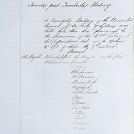 Minutes of Council - Meeting no. 0181, 09 Jun 1862 [Municipal Council of Sydney]