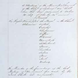 Minutes of Council - Meeting no. 0175, 18 Mar 1862 [Municipal Council of Sydney]