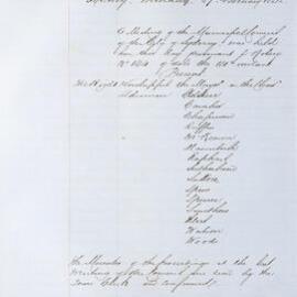 Minutes of Council - Meeting no. 0172, 17 Feb 1862 [Municipal Council of Sydney]