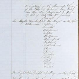 Minutes of Council - Meeting no. 0171, 03 Feb 1862 [Municipal Council of Sydney]