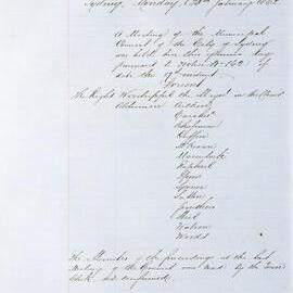 Minutes of Council - Meeting no. 0170, 20 Jan 1862 [Municipal Council of Sydney]