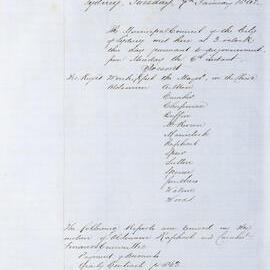 Minutes of Council - Meeting no. 0170, 07 Jan 1862 [Municipal Council of Sydney]