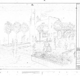 Plan - Proposed streetscape, Regent Street Paddington, 1975 [M]