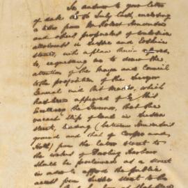 Letter - Proprietors of allotments in Sussex and Erskine Street, 1850