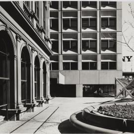 Exterior of Town Hall House and Sydney Town Hall, Sydney, circa 1977