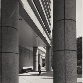 Columns at St Andrews Cathedral School, Kent Street Sydney, circa 1977