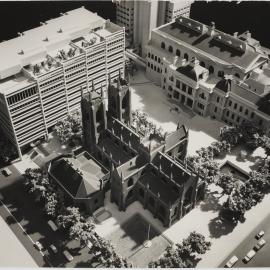 Model showing Town Hall House, Kent Street Sydney, circa 1977