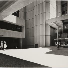 Entrance to Town Hall House from Sydney Square Sydney, circa 1977