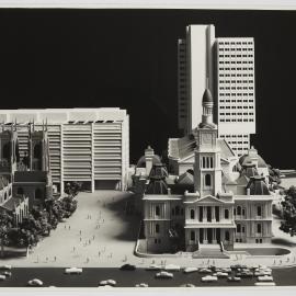 Model of Town Hall precinct from George Street Sydney, circa 1973