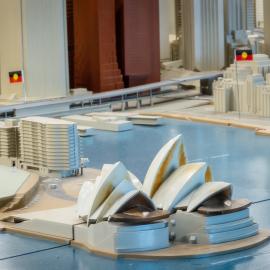 A portion of the city model showing the Sydney Opera House, 2023