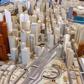 A portion of the city model showing the city and Darling Harbour, 2023