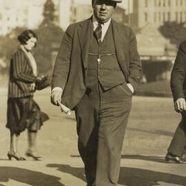 Print - Ernest O'Dea in Hyde Park Sydney, circa 1930's