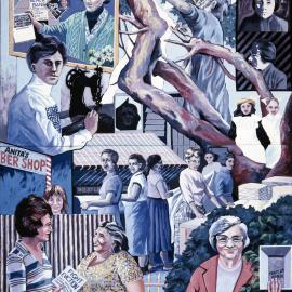 Women of Woolloomooloo, Woolloomooloo Mural, Harmer Street Woolloomooloo, 1982