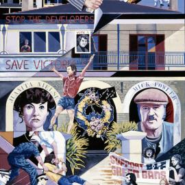 Victoria Street, Woolloomooloo Mural, Harmer Street Woolloomooloo, 1982
