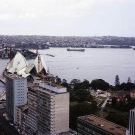 Sydney Harbour and Sydney Opera House from Circular Quay Sydney, circa 1965-1967