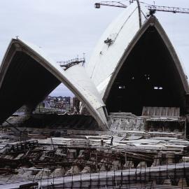 Sydney Opera House under construction, Bennelong Point Sydney, circa 1965-1967