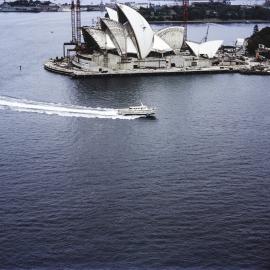Sydney Opera House from Circular Quay west Sydney, circa 1965-1967