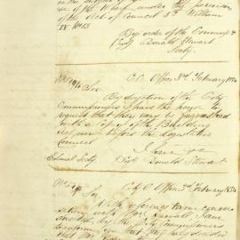 Letter - Request for copy of Building Act, 1854