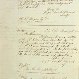 Letter - Request for information on patent ashphalt, 1854