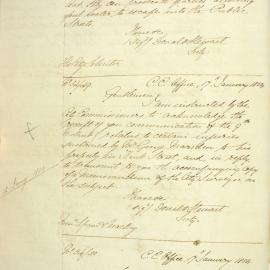 Letter - Transmission of City Surveyor's report of damage to Marsden's Kent Street premises, 1854