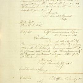 Letter - Request for proclamation of Ann Street, 1854