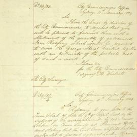 Letter - Request regarding encroachment on Crown Lands at Pennant Hills, 1854