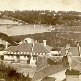 Site Fence Image - Rushcutters Bay Park, view east from Roslyn Gardens Elizabeth Bay, 1920