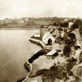 Site Fence Image - Elizabeth Bay shoreline, view east to Darling Point, 1874