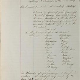 Minutes of Council - Meeting no. 0810, 09 Dec 1884 [Municipal Council of Sydney]