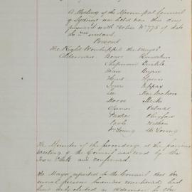 Minutes of Council - Meeting no. 0809, 04 Dec 1884 [Municipal Council of Sydney]